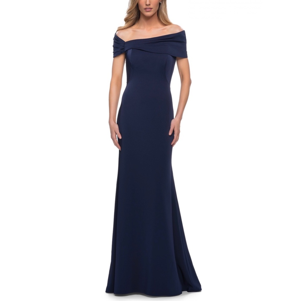 NEW La Femme 29537 Off the Shoulder Gown, Size 12
